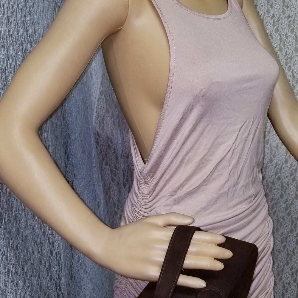 🆕️ *FINAL* Soft-Knit Racer-Back Ruched Dress - Picture 10 of 12